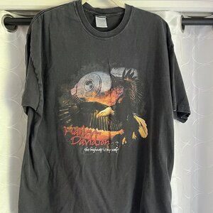 Harley Davidson T-shirt Eagle On Front And Back Mechanicsville Maryland